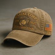 Marine Corps 1775 2025 250th Anniversary Hat Embroidered Proud USMC Hat Dad Gifts - Lilybirchmarket