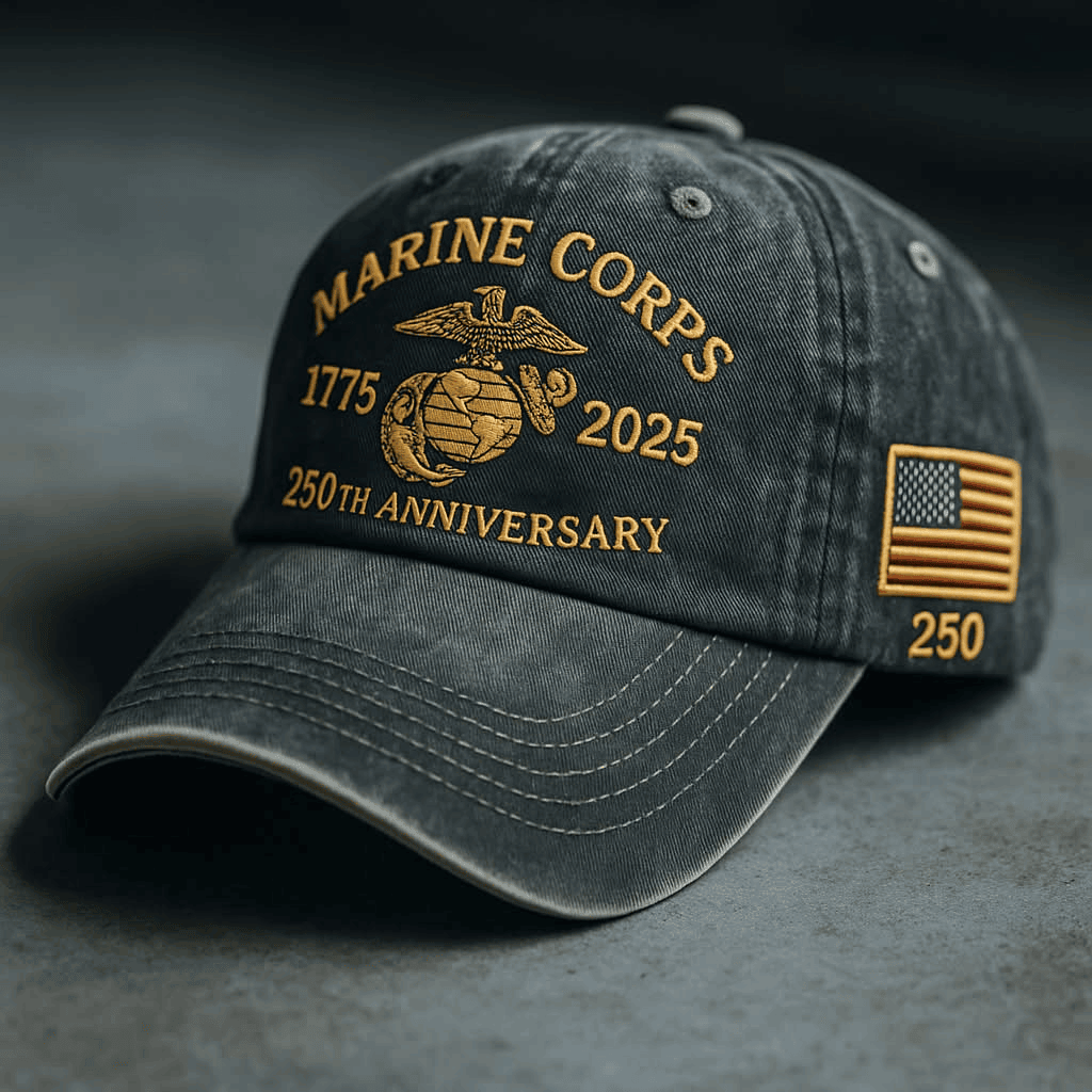 Marine Corps 1775 2025 250th Anniversary Hat Embroidered USMC Hat Gifts For Patriots - Lilybirchmarket