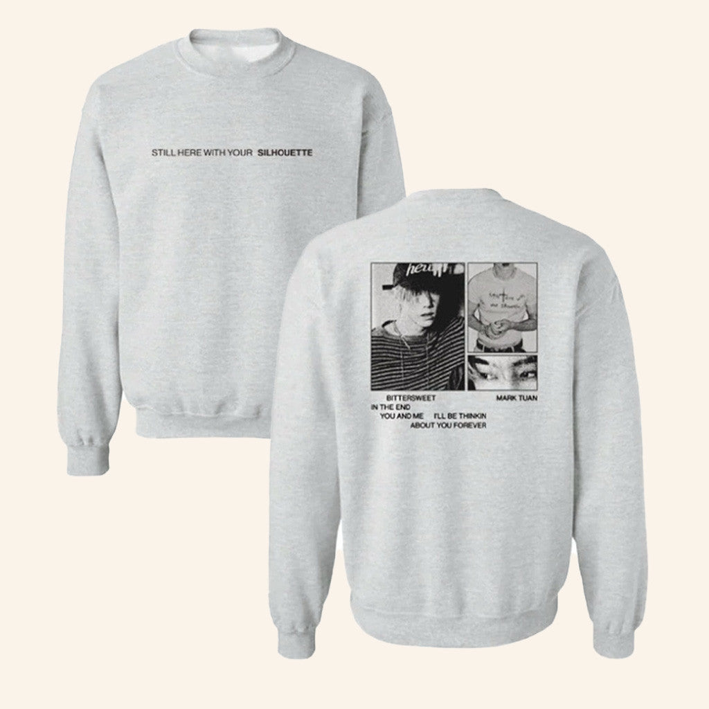 Mark Tuan Merch Silhouette Crewneck Sweatshirt Gift Ideas For Husband - Lilybirchmarket