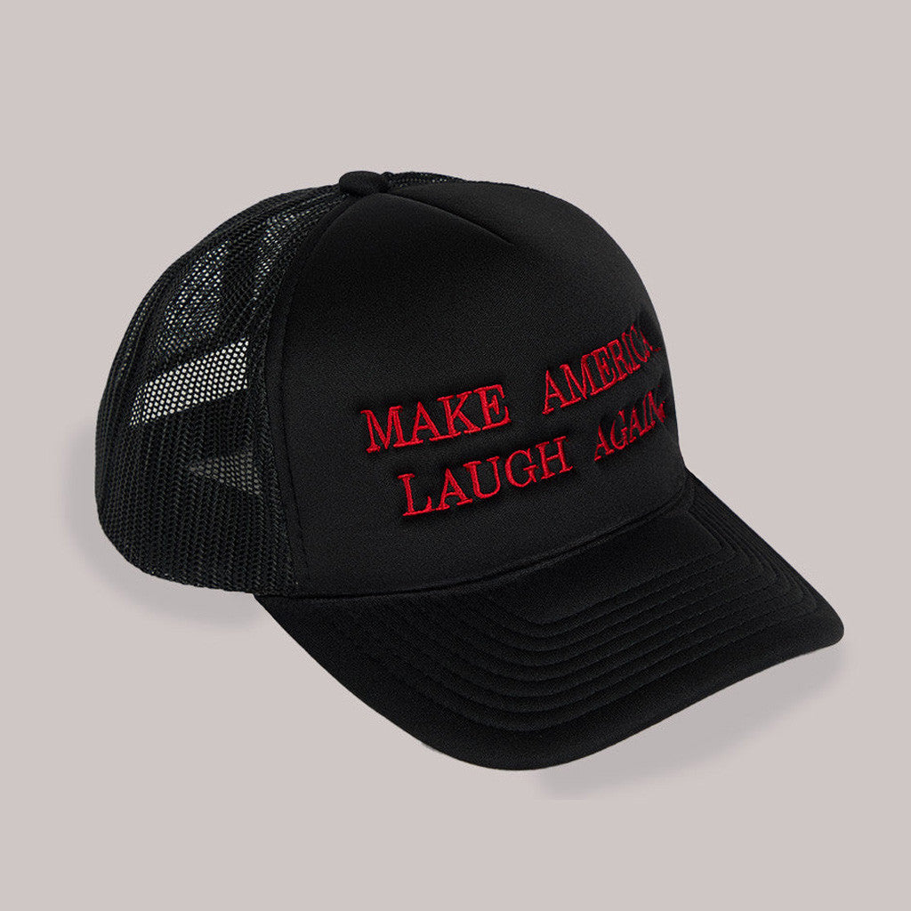 Marlon Wayans Merch Make America Laugh Again Trucker Hat Embroidered Black Gifts For Father - Lilybirchmarket