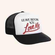 Marshmello Merch Leave Before You Love Me Trucker Hat Gift Ideas For Fans - Lilybirchmarket