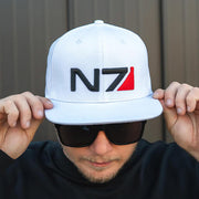 Mass Effect Merch Mass Effect N7 Snapback Hat Embroidered Christmas Gifts For Husband - Lilybirchmarket