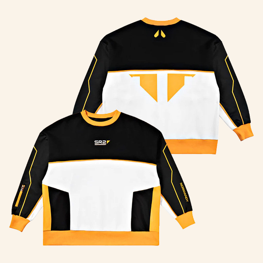 Mass Effect Merch Mass Effect Normandy SR-2 Crewneck Sweatshirt Xmas Gifts For Him Her - Lilybirchmarket