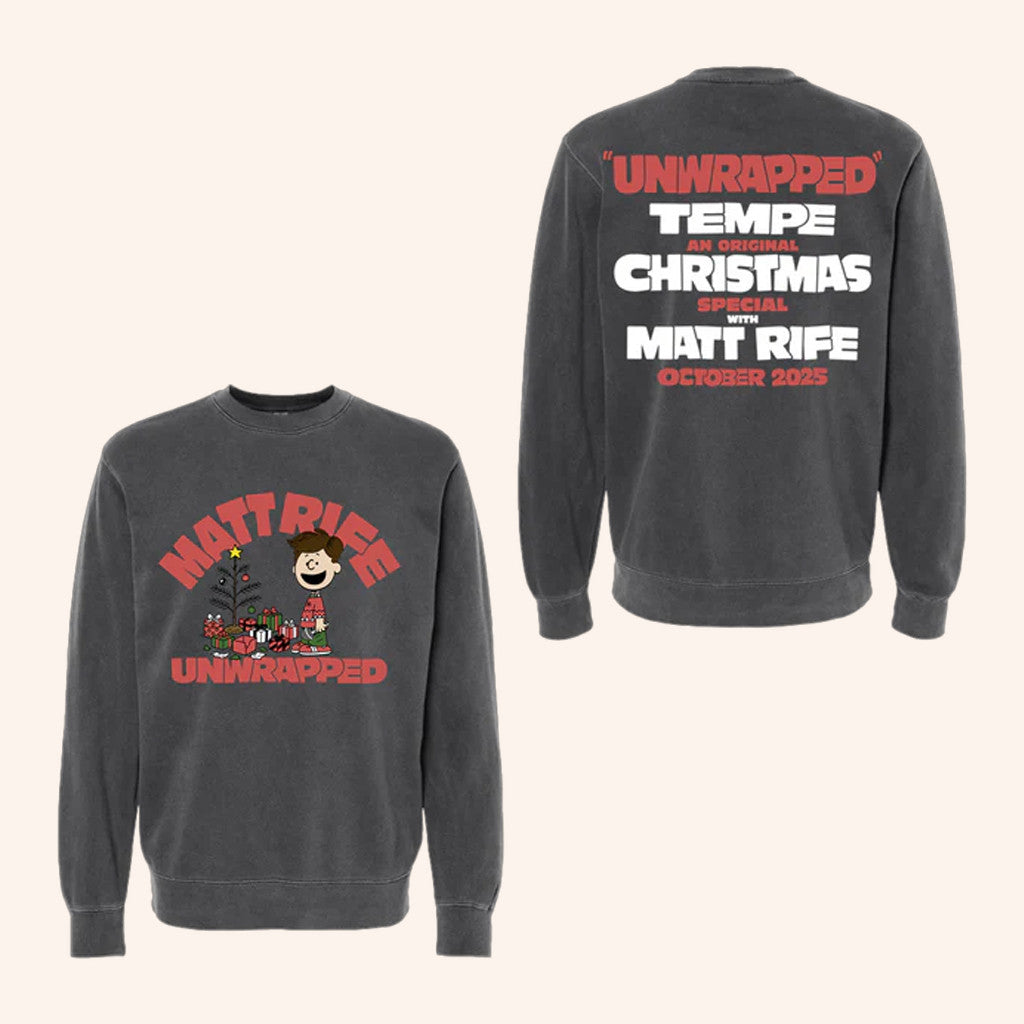 Matt Rife Merch Xmas Crewneck Matt Rife Unwrapped Sweatshirt Gifts For Son - Lilybirchmarket