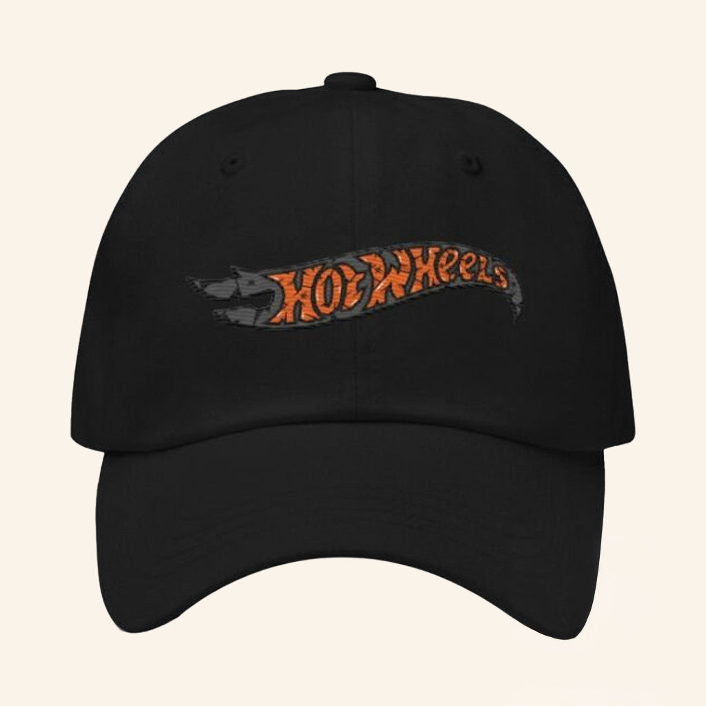 Mattel Creations Merch Embroidered Hot Wheels Mummy Logo Black Hat Present For Husband - Lilybirchmarket