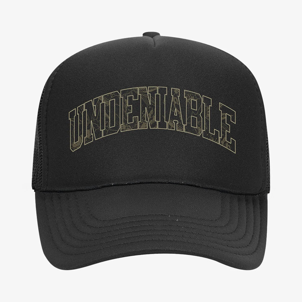 Max Holloway Merch Undeniable Black Trucker Hat Gift Ideas For Dad - Lilybirchmarket
