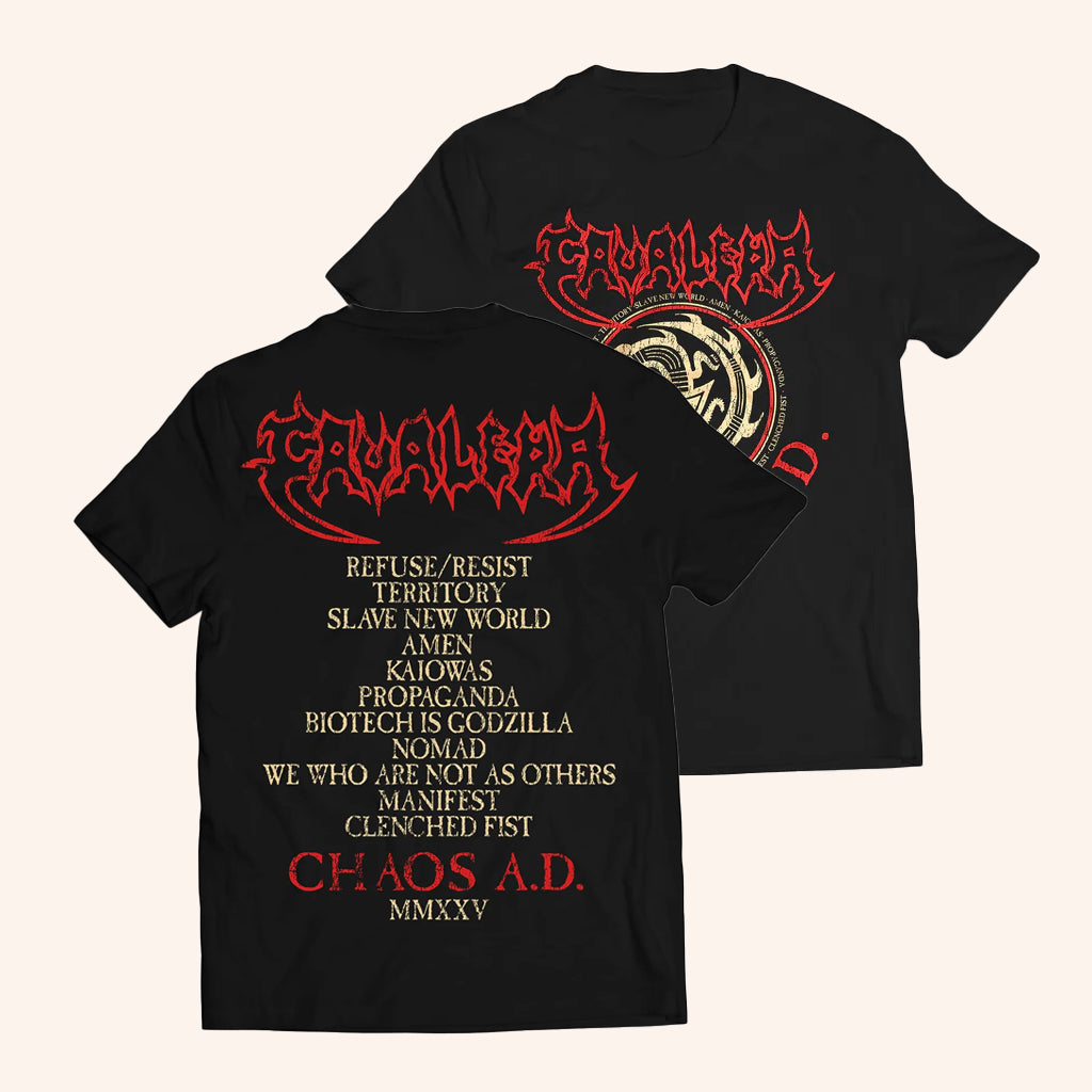 Maximum Cavalera Merch Cavalera Chaos AD Tracklist Shirt Gifts For Music Fans - Lily Birch Market