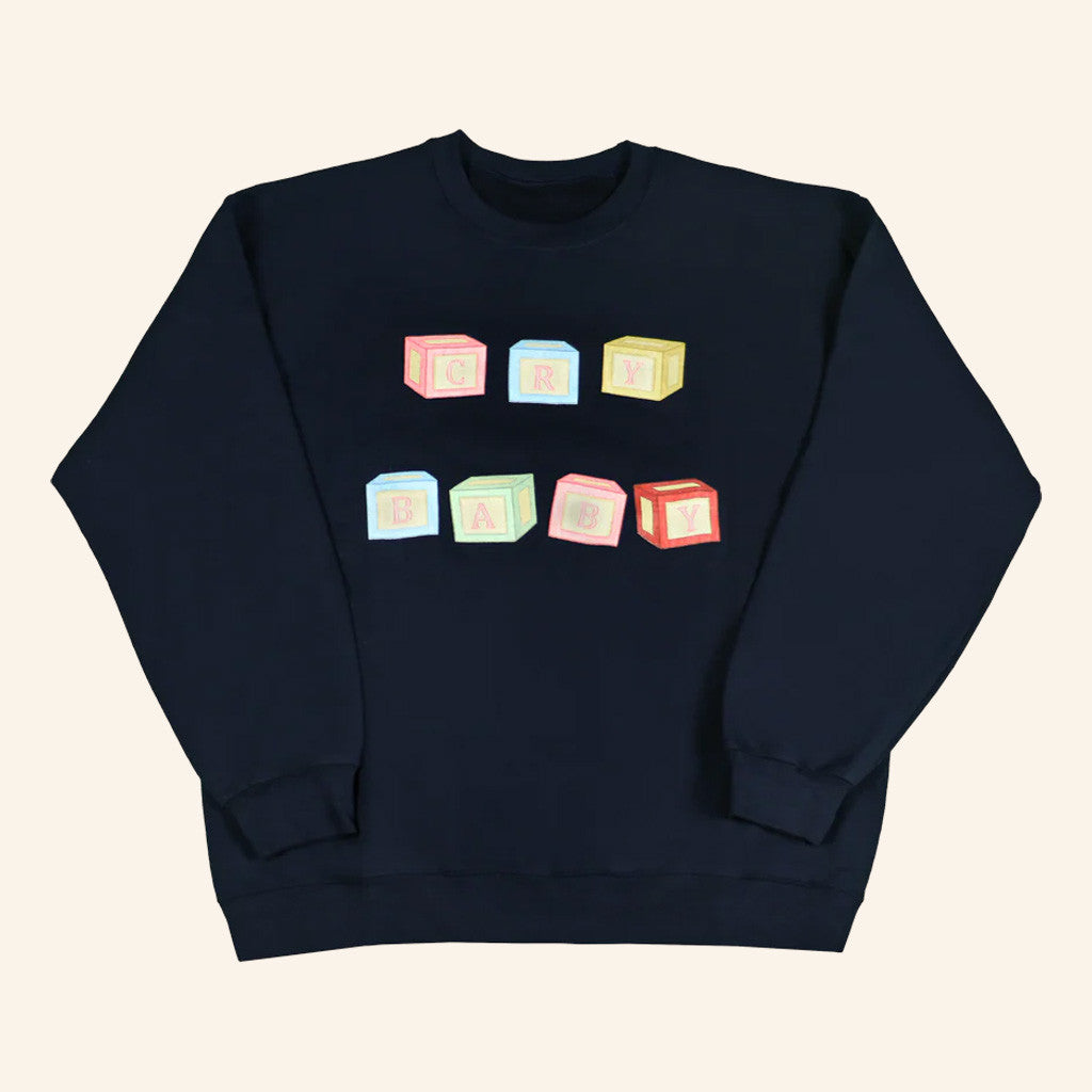 Melanie Martinez Merch Cry Baby Blocks Crewneck Sweatshirt Best Gifts For Boyfriend - Lilybirchmarket