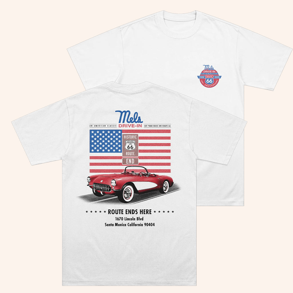 Mel's Drive In Merch Mel's Route 66 Ends Here Shirt Gifts For Besties - Lily Birch Market