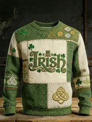  Men's Vintage St. Patrick's Day Printed Sweatshirt - TradiViet