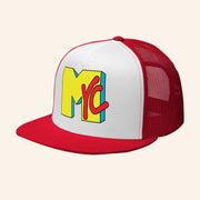 Merch Perch Merch Nyc 80S Printed Flat Bill Trucker Hat Snapback Gift Ideas For Boyfriend - Lilybirchmarket