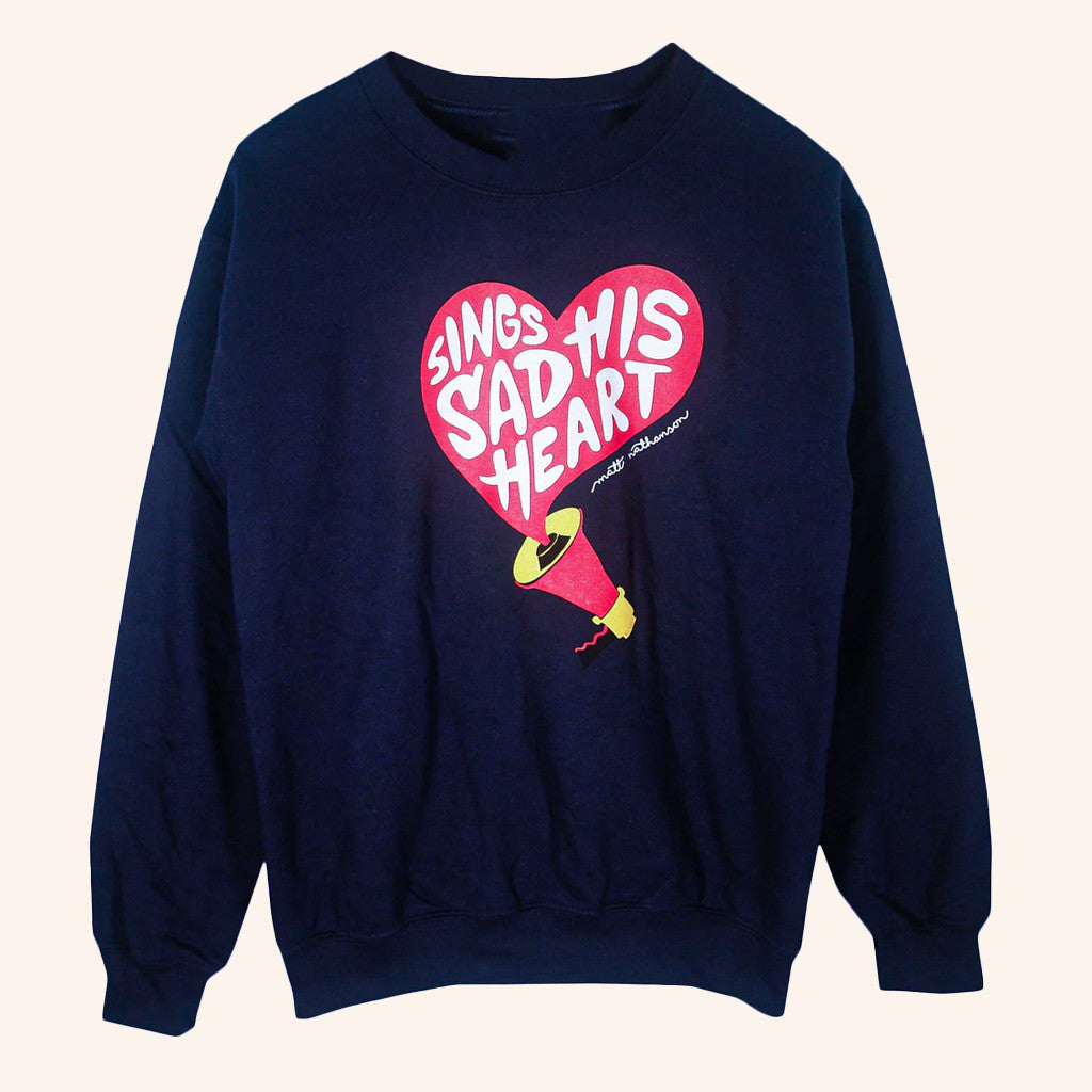 Merchnow Merch Matt Nathanson Megaphone Sweatshirt Sings His Sad Heart Sweatshirt Fan Gifts - Lilybirchmarket