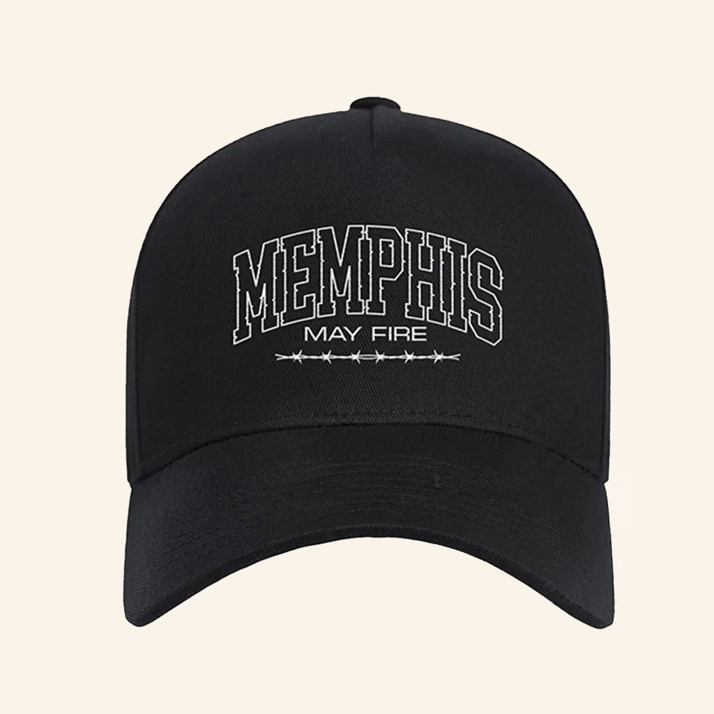 Merchnow Merch Memphis May Fire Barbed Black Hat Embroidered Gifts For Father - Lilybirchmarket