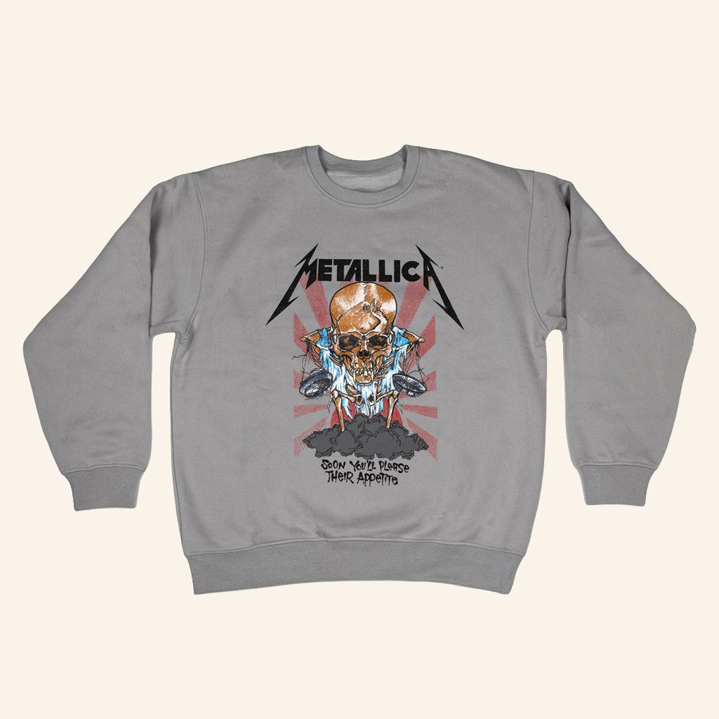 Metallica Merch Boris Soon You'll Please Their Appetite Sweatshirt Gifts For Band Fans - Lilybirchmarket
