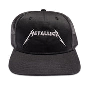 Metallica Merch Logo Embroidered Snapback Trucker Hat Music Related Gifts For Guys - Lilybirchmarket