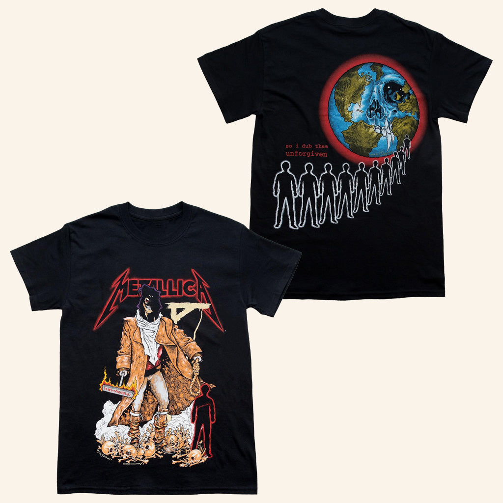 Metallica Merch The Unforgiven Executioner T-Shirt Music Lover Gifts For Him - Lily Birch Market
