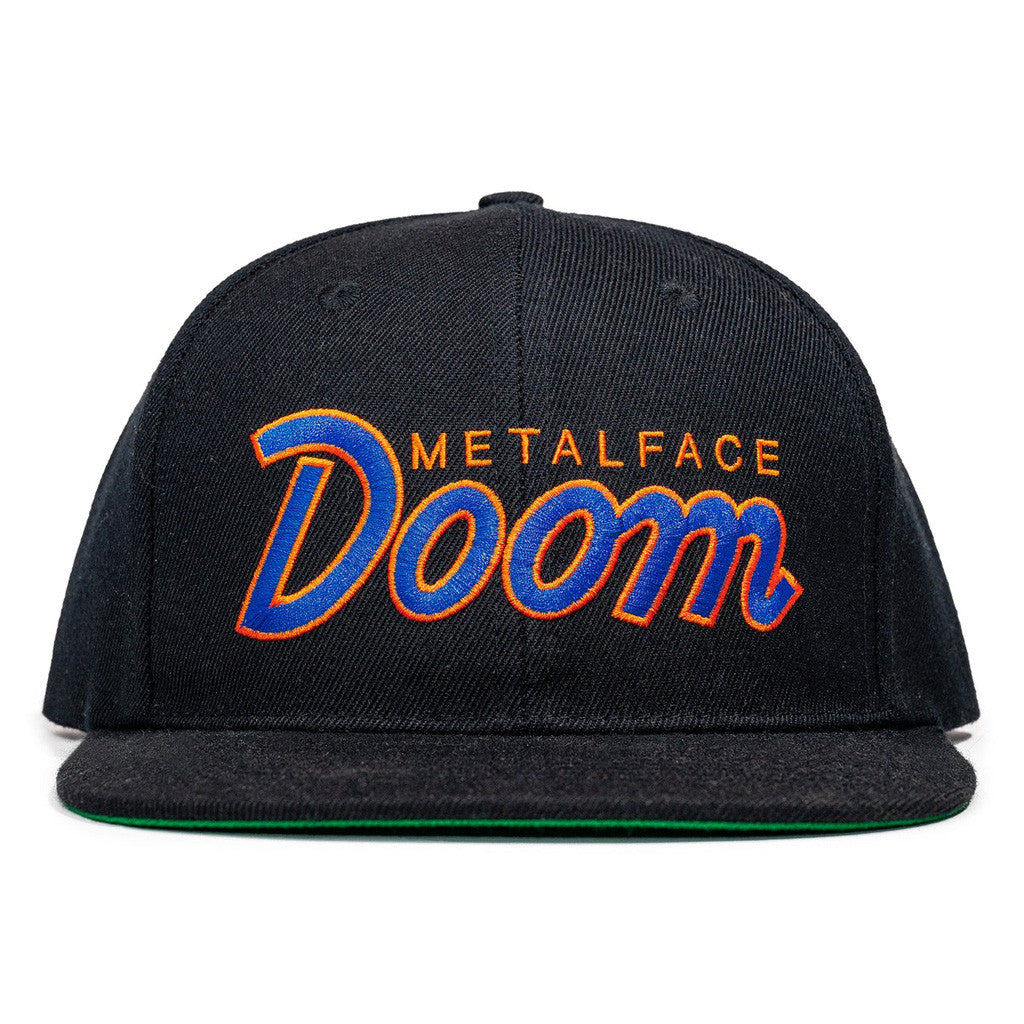 MF Doom Merch DOOMSDAY 2025 Retro Script Snapback Hat Embroidered Gifts For Music Fans - Lilybirchmarket