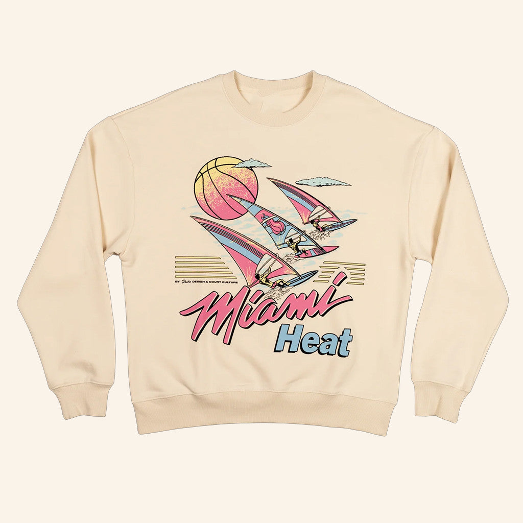 Miami Basketball Merch Court Culture X Duvin Sweatshirt Best Gifts For Fans - Lilybirchmarket