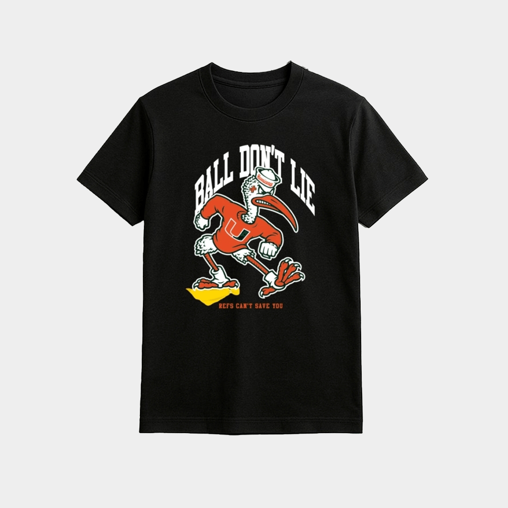 Miami Football Ball Don't Lie Shirt Game Day Apparel Football Fan Gift Ideas - Lily Birch Market