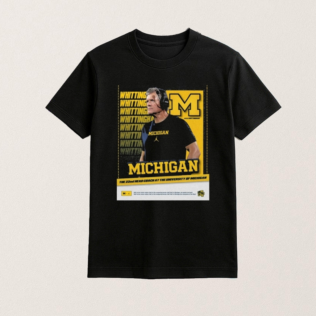 Michigan 22Nd Head Coach Kyle Whittingham Shirt Michigan Football Merch Football Related Gifts - Lily Birch Market