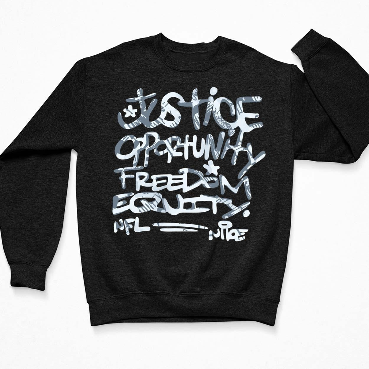 Mike Tomlin Sweatshirt Tomlin Justice Opportunity Equity Freedom Shirt Mike Tomlin Justice Shirt - Lilybirchmarket