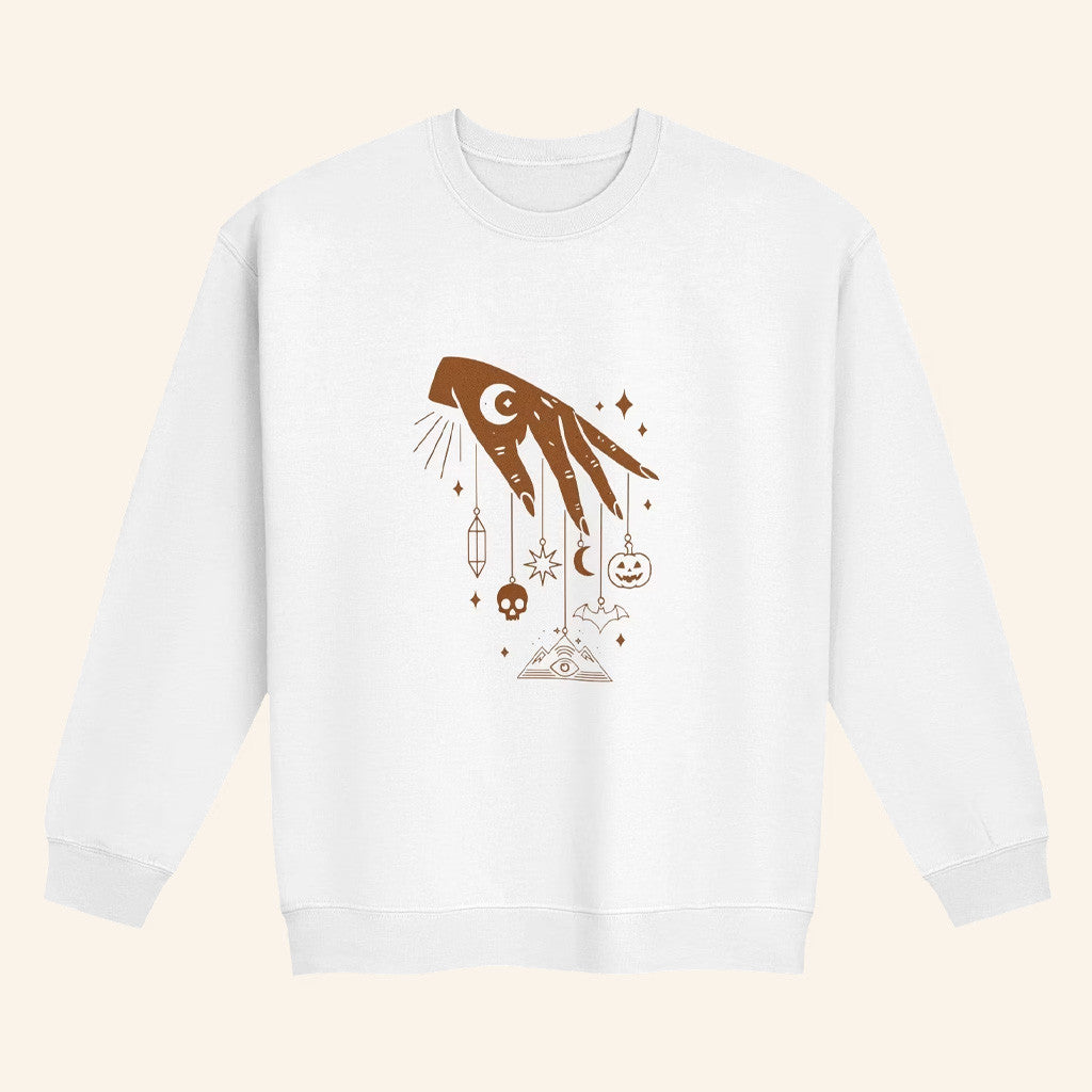 Mile Higher Merch Witch Hand Sweatshirt Gifts For Best Friends - Lilybirchmarket