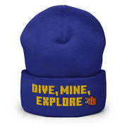 Minecraft Merch Dive Mine Explore Embroidered Beanie Gifts For Husband - Lilybirchmarket