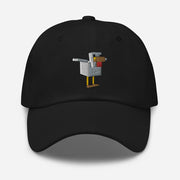 Minecraft Merch Minecraft Chicken Embroidered Hat Black Best Gifts For Son - Lilybirchmarket