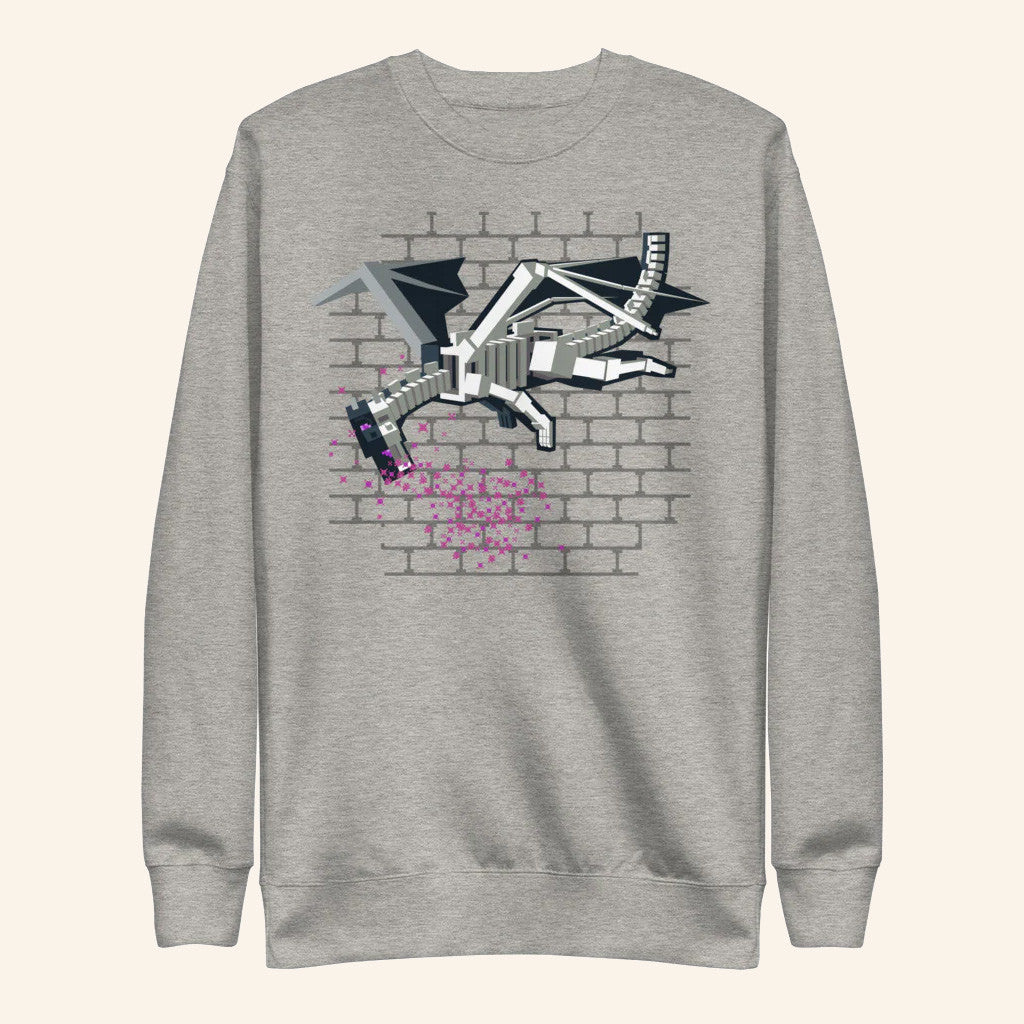 Minecraft Merch Minecraft Ender Dragon Crewneck Sweatshirt Good Gifts For Boyfriend - Lilybirchmarket