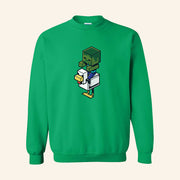 Minecraft Merch Minecraft Jolly Mobs Chicken Jockey Crewneck Sweatshirt Gifts For Son - Lilybirchmarket