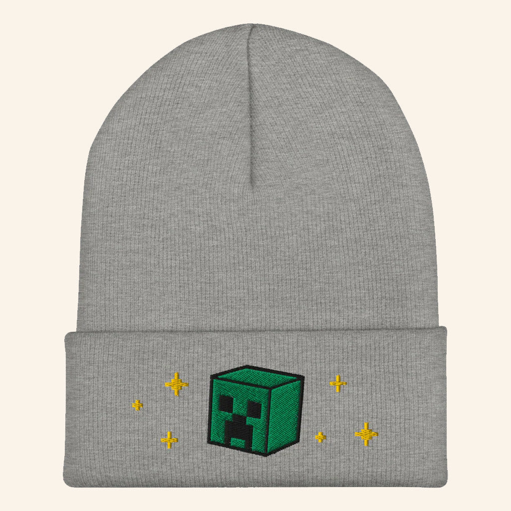 Minecraft Merch Minecraft Seasons Greetings Cuffed Beanie Best Gifts For Boyfriend - Lilybirchmarket