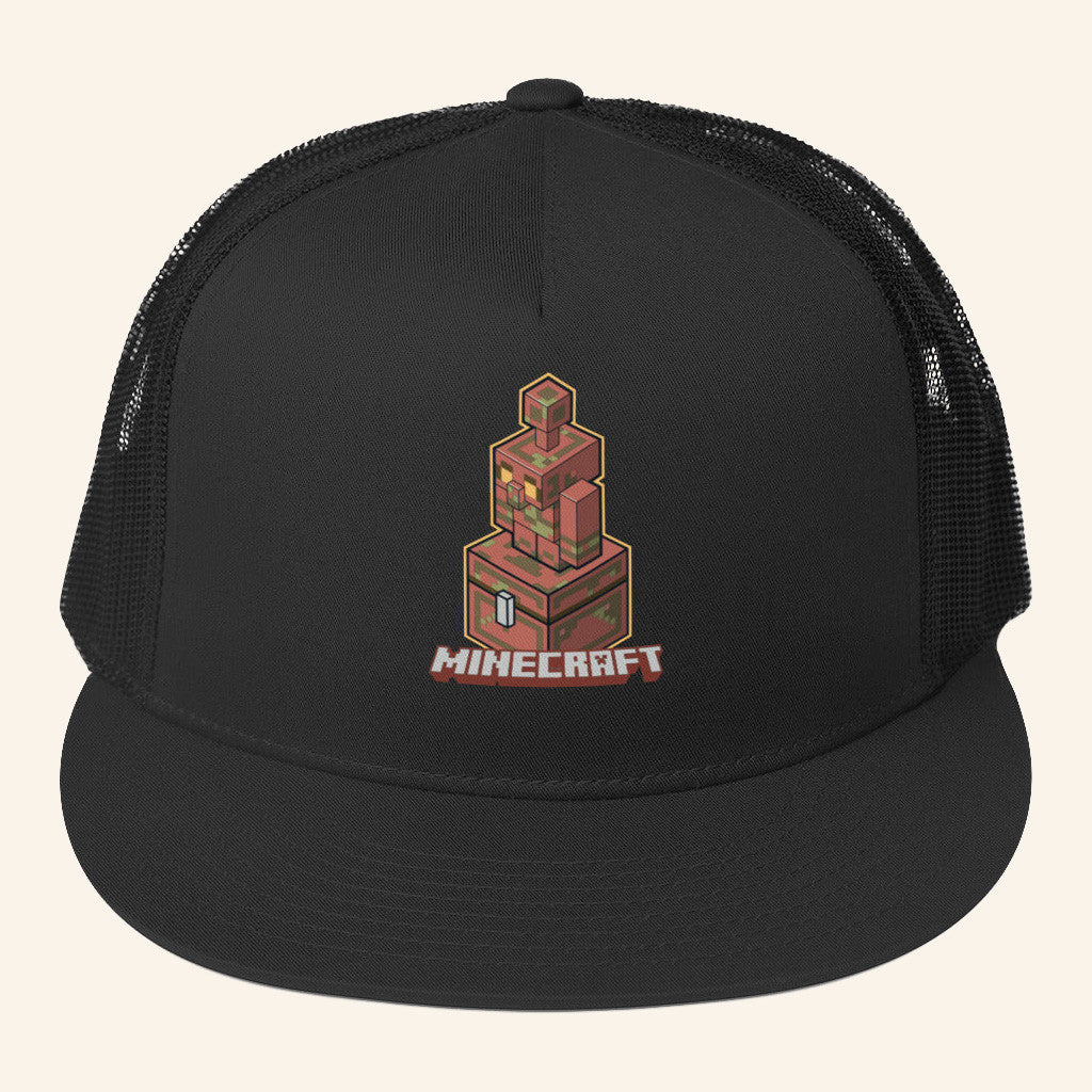 Minecraft Merch Minecraft The Copper Age Trucker Hat Snapback Gifts For Brother - Lilybirchmarket