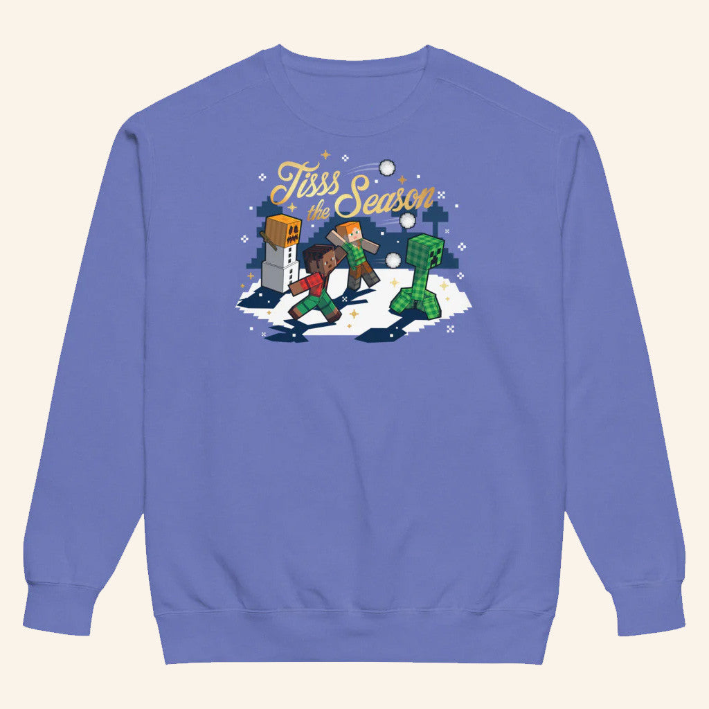 Minecraft Merch Minecraft Tisss The Season Sweatshirt Xmas Gifts For Daughter - Lilybirchmarket