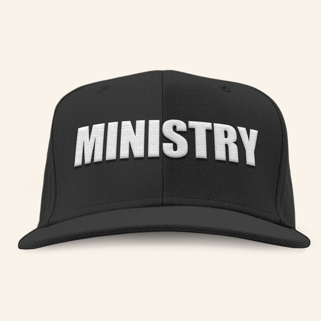 Ministry Merch Ministry Logo Snapback Hat Embroidered Gifts For Father - Lilybirchmarket
