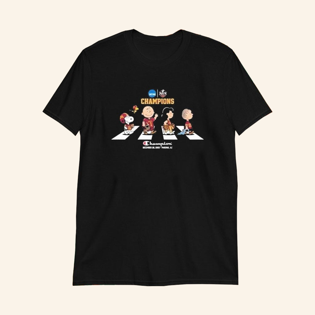 Minnesota Football Rate Bowl Champions Snoopy Characters Abbey Road T-Shirt Fan Merch Gifts - Lily Birch Market