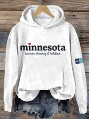 Minnesota Human Decency And Hotdish Hoodie Stand With Minnesota Clothing Abolish ICE Merch - Lilybirchmarket