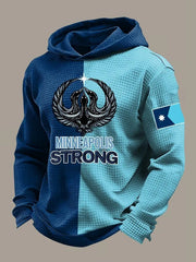 Minnesota Strong Hoodie Men's MN State Bird Loon Resistance Hooded Sweatshirt Fck ICE Merch - Lilybirchmarket