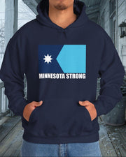 Minnesota Strong Hoodie MN Flag Minneapolis Support Clothing Anti ICE Protest Merch - Lilybirchmarket