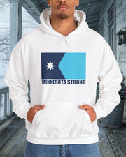 Minnesota Strong Hoodie MN State Flag Hooded Sweatshirt Anti ICE Protest Apparel - Lilybirchmarket