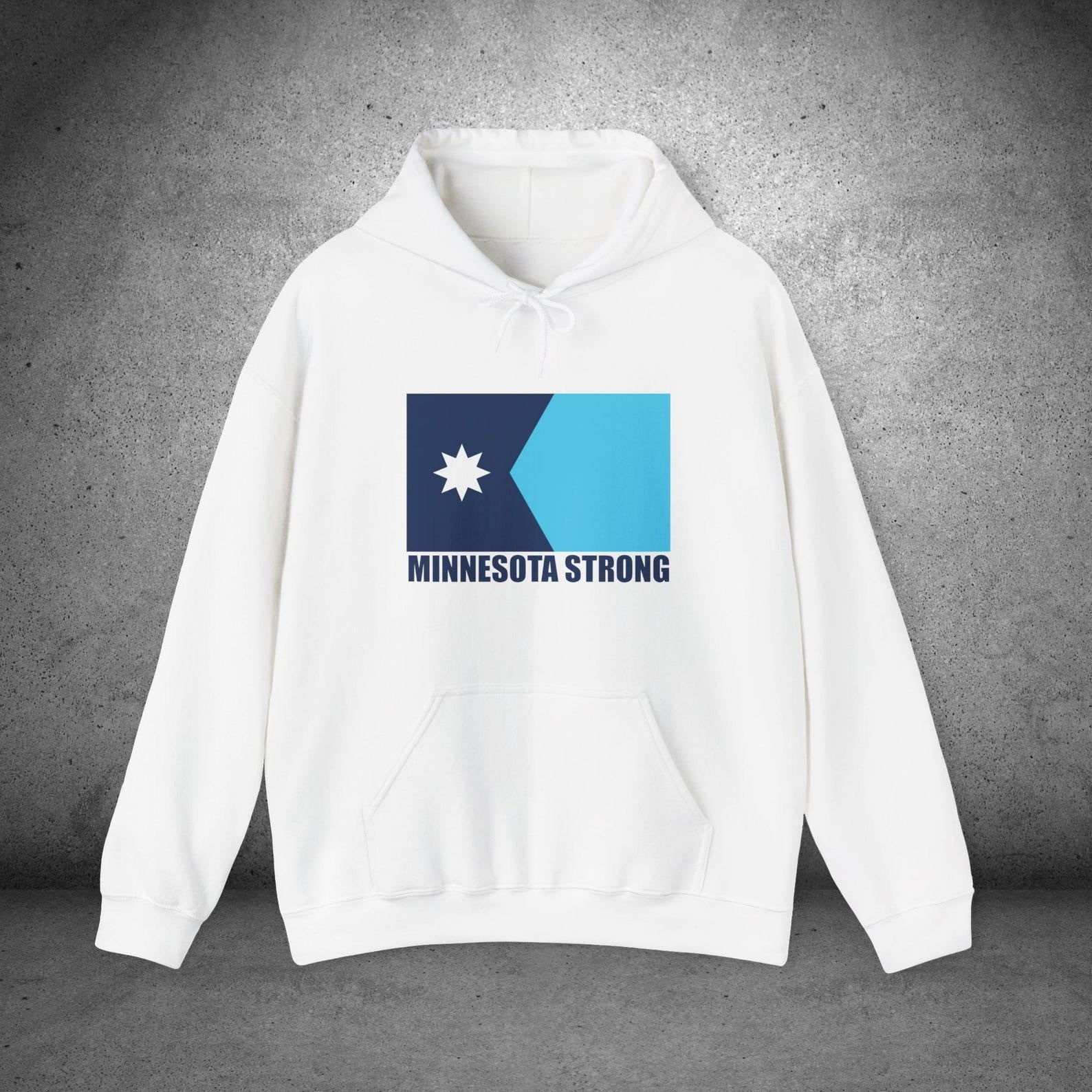 Minnesota Strong Hoodie MN State Flag Hooded Sweatshirt Stand With Minnesota Clothing - Lilybirchmarket