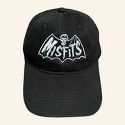 Misfits Merch Bat Logo Embroidered Snapback Hat Gift Ideas For Rock Fans - Lilybirchmarket