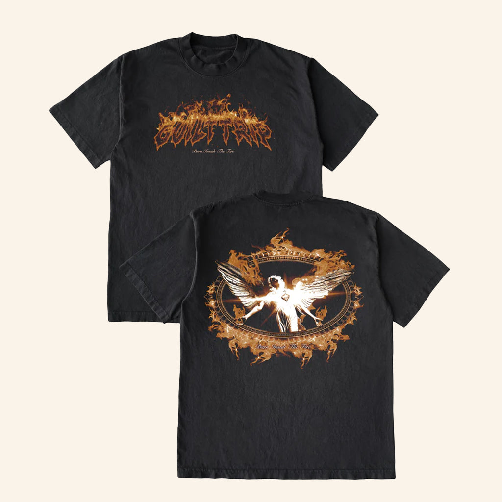 Mlvltd Merch Guilt Trip Burn T-Shirt Malevolence Merch Music Gift Ideas For Guys - Lily Birch Market