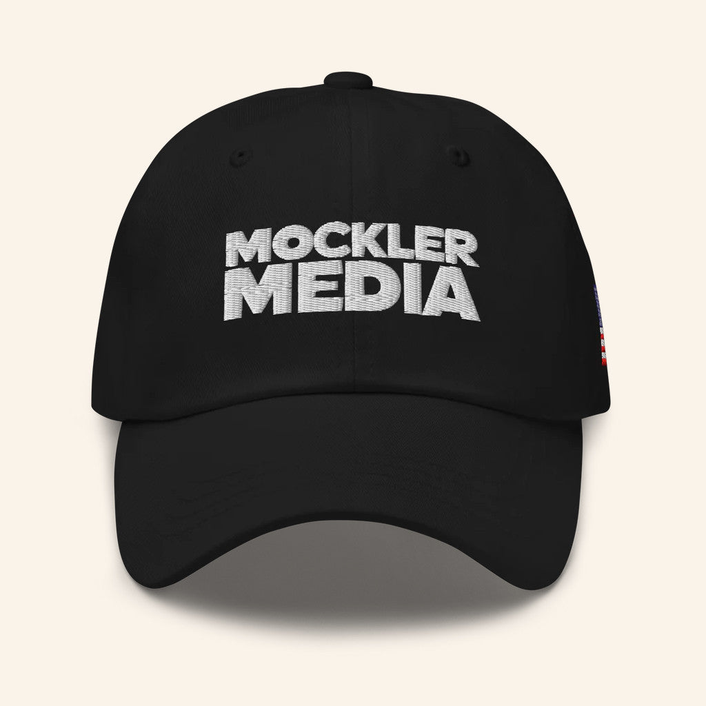 Mockler Media Merch Logo Embroidered Hat USA Flag Cap Top Christmas Gifts For Men - Lilybirchmarket