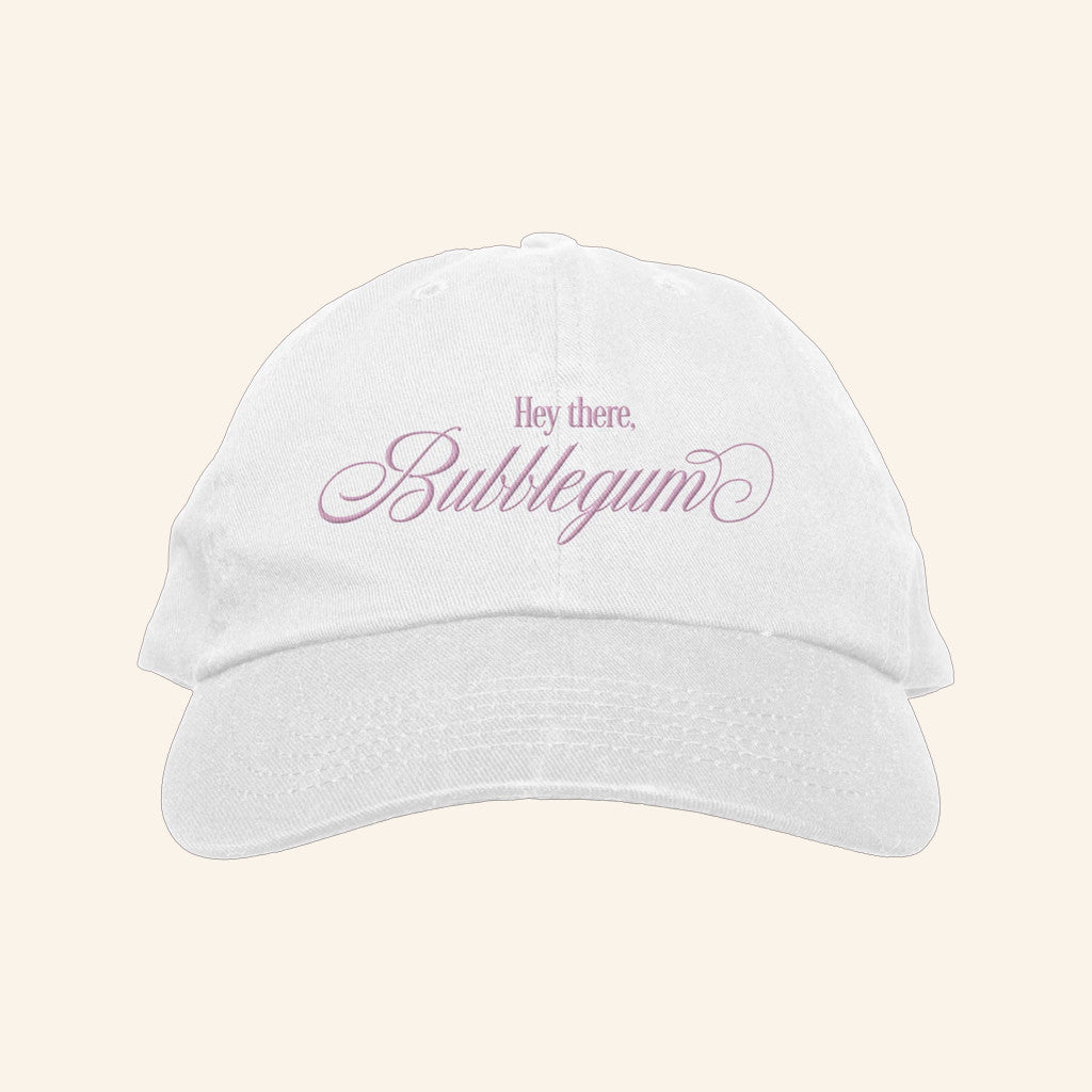 Molly Grace Merch Embroidered Hey There Bubblegum Hat Gifts For Music Lovers - Lilybirchmarket