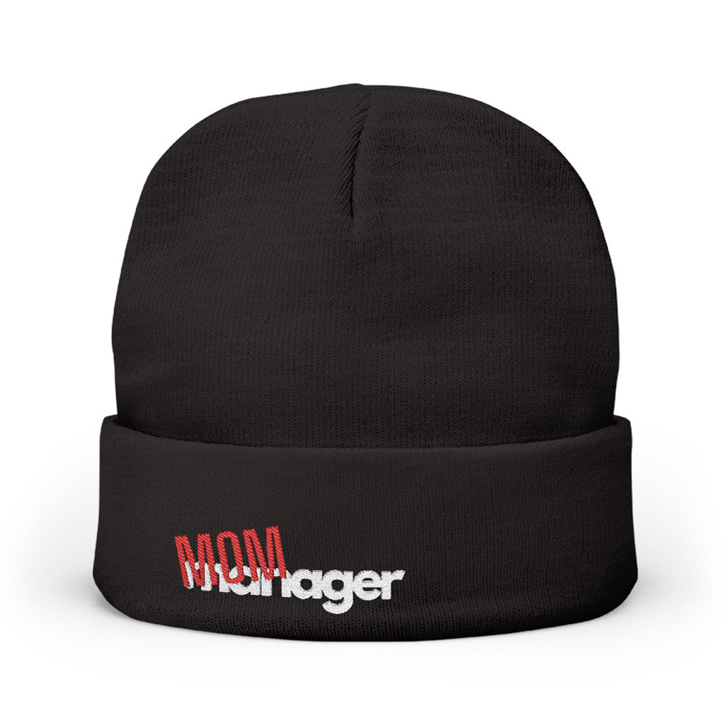MOMager Merch MOMager Black Beanie Unique Birthday Gift For Husband - Lilybirchmarket
