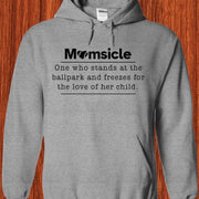 Momsicle Hoodie Funny Baseball Mom Hooded Sweatshirt Mother's Day Gifts Ideas - Lilybirchmarket