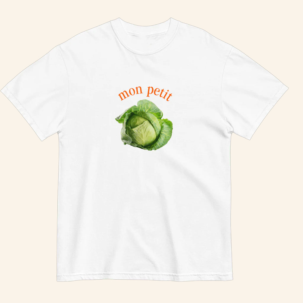 Mon Petit Chou T-Shirt Funny Cabbage French Shirt Valentine Day Gifts For Her - Lily Birch Market