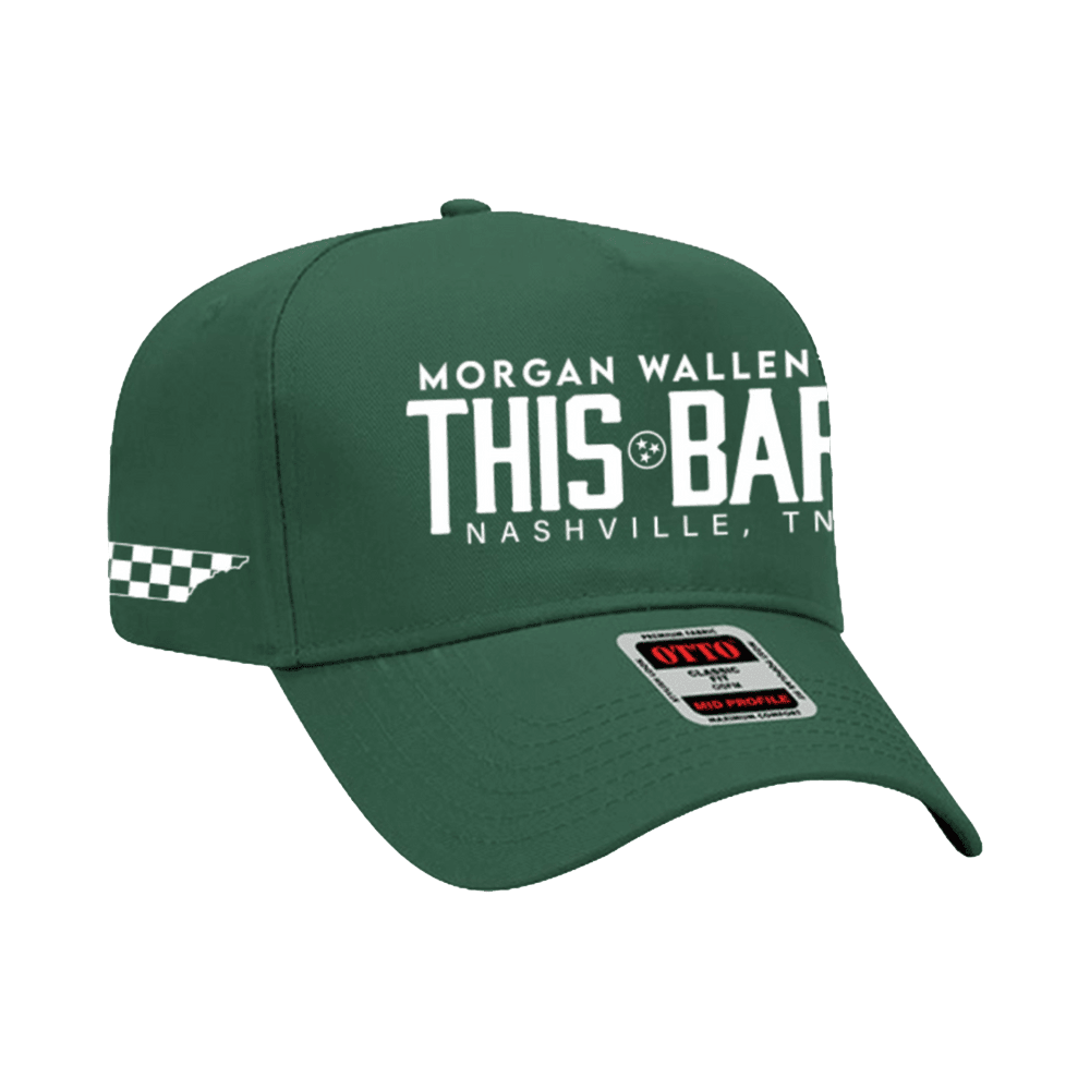 Morgan Wallen Hat Green This Bar Checkered State Hat Perfect Father's Day Gifts - Lilybirchmarket