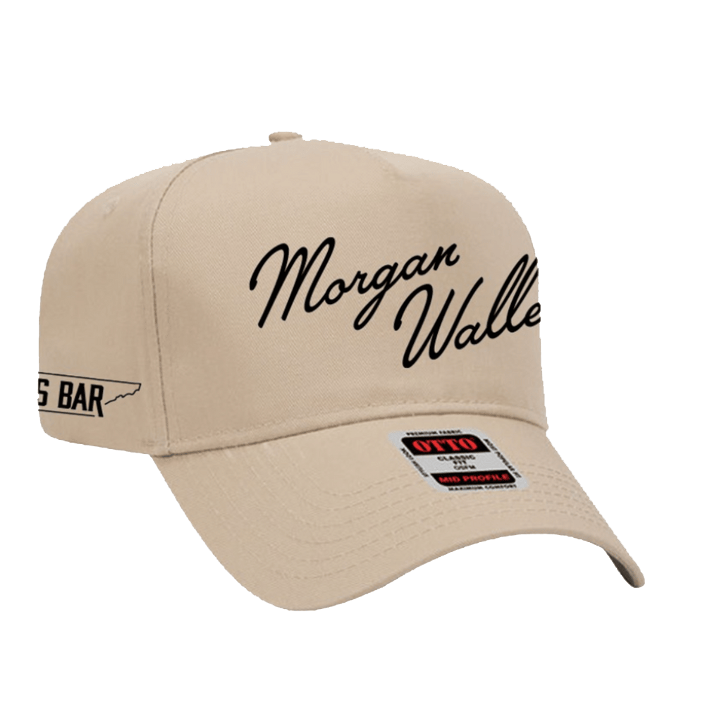 Morgan Wallen Hat Morgan Wallen Khaki Cursive Hat Top Father's Day Gifts - Lilybirchmarket