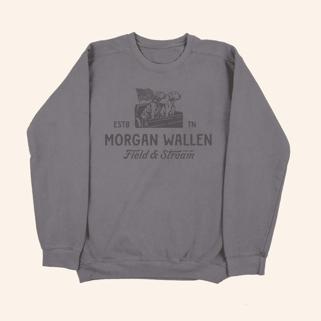 Morgan Wallen Merch Field And Stream Sweatshirt Gift Ideas For Music Lovers - Lilybirchmarket